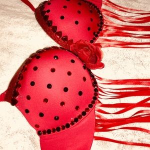 Handmade “Queen of Hearts” Festival Bra